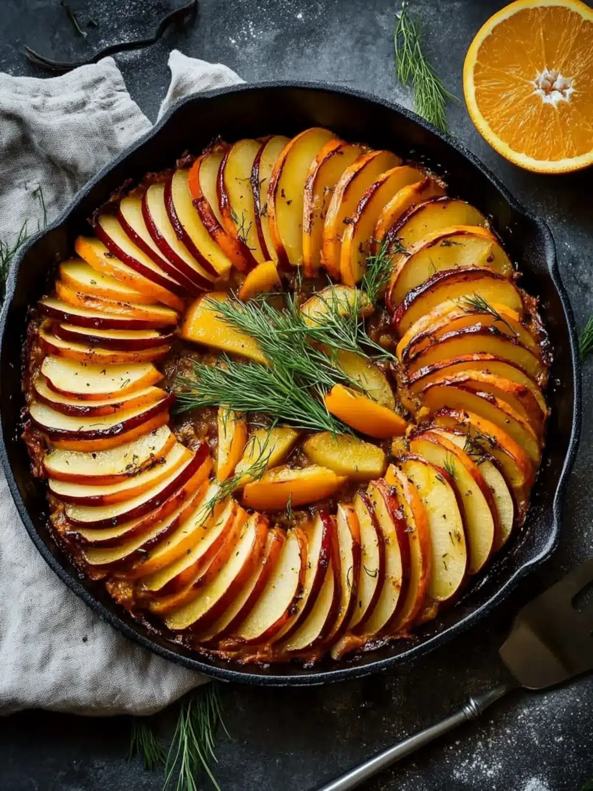 Delicious Butternut Squash and Apple Tian with Fennel Bliss 3 Butternut Squash and Apple Tian with Fennel and Orange