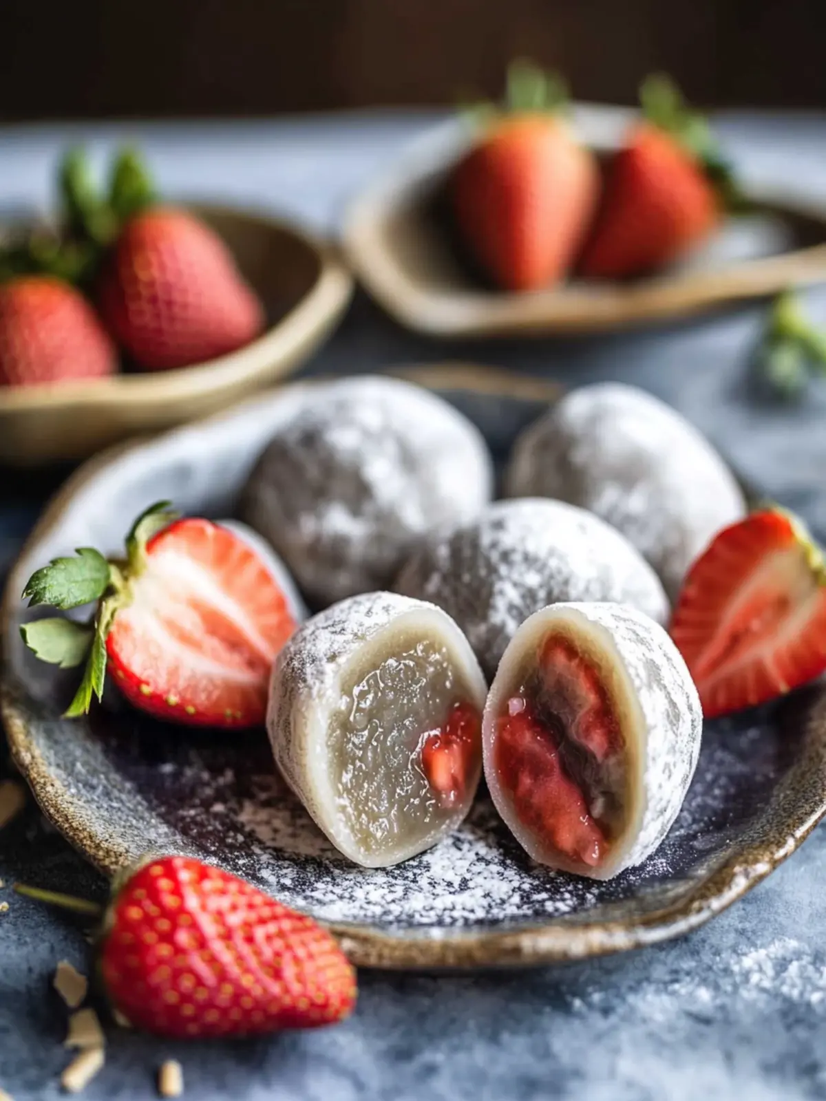 Delicious Strawberry Stuffed Mochi (Ichigo Daifuku) Made Easy 4 Strawberry Stuffed Mochi (Ichigo Daifuku)