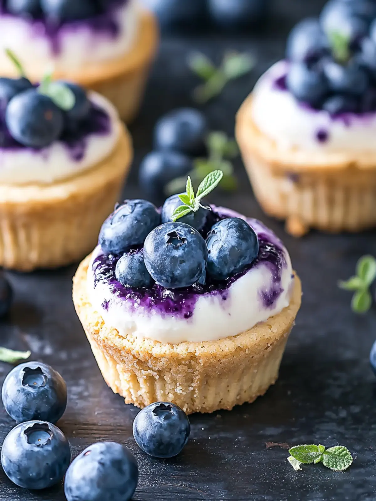Blueberry Cheesecake Cookie Cups for Your Summer Delight 2 Blueberry Cheesecake Cookie Cups