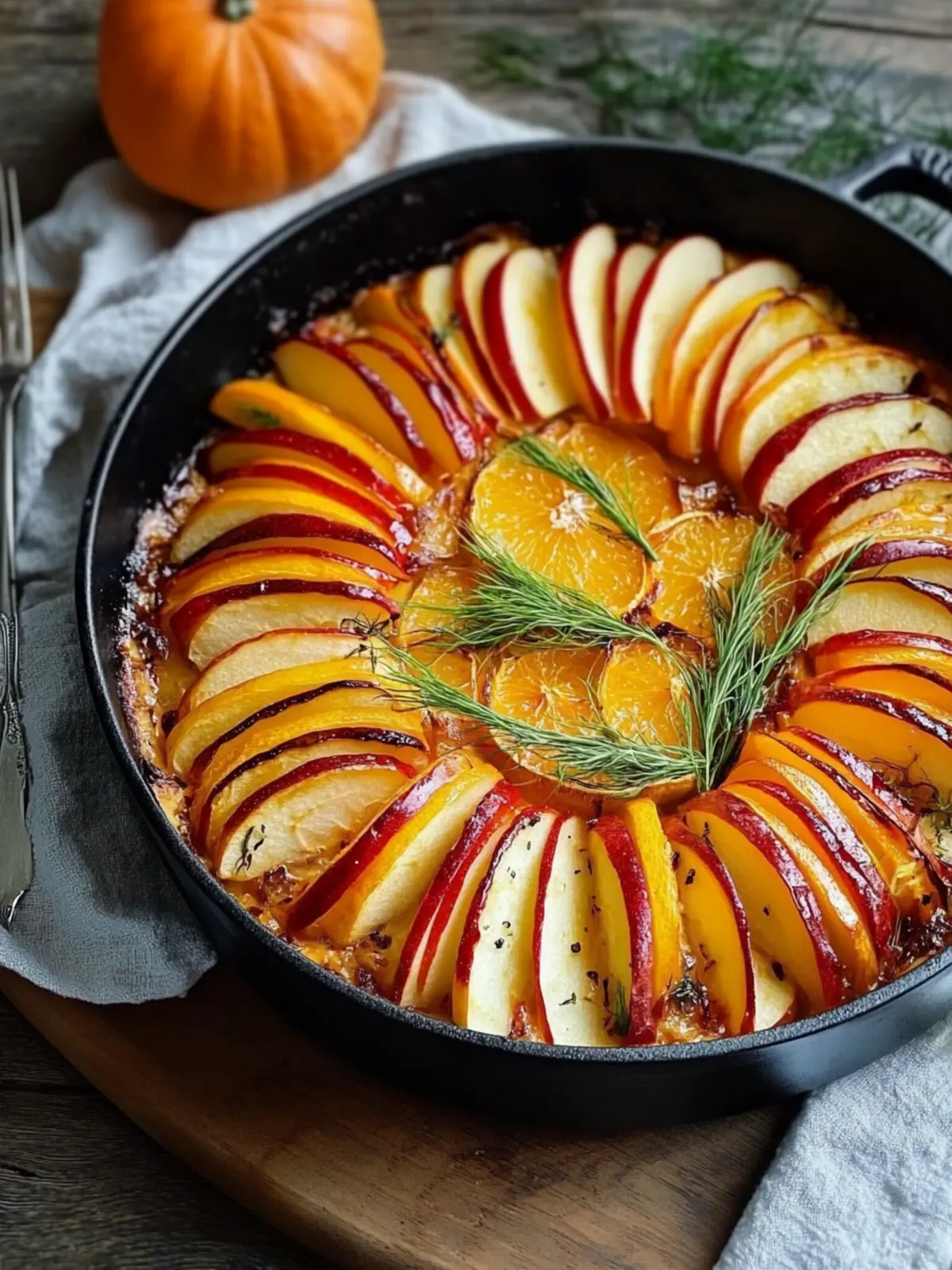 Delicious Butternut Squash and Apple Tian with Fennel Bliss 2 Butternut Squash and Apple Tian with Fennel and Orange