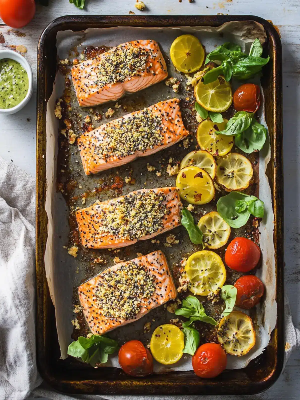 Everything Bagel Sheet Pan Salmon: Quick, Flavorful & Easy! 5 Everything Bagel Sheet Pan Salmon