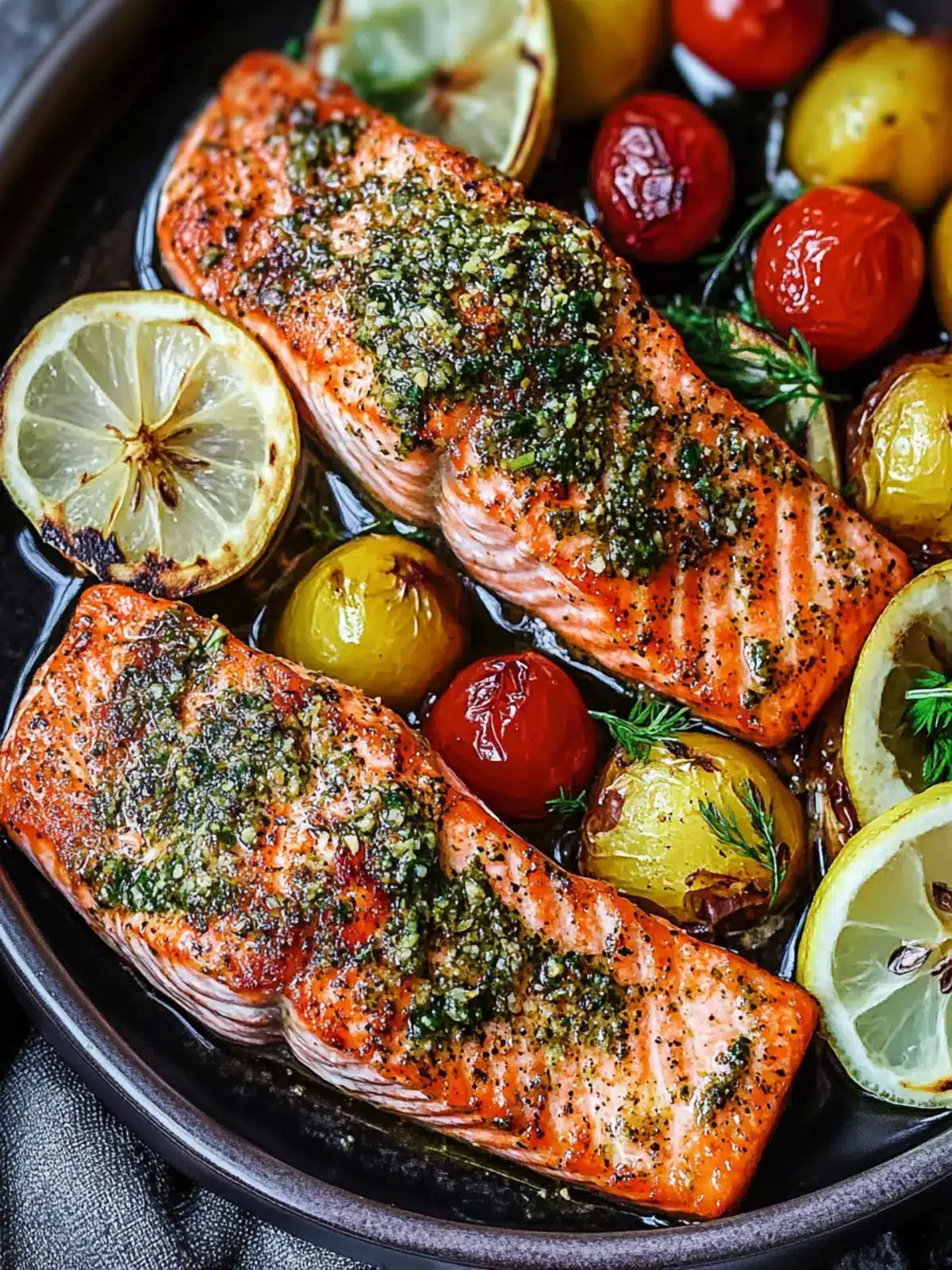 Savory Za’atar Garlic Salmon in 25 Minutes or Less 2 Za’atar Garlic Salmon