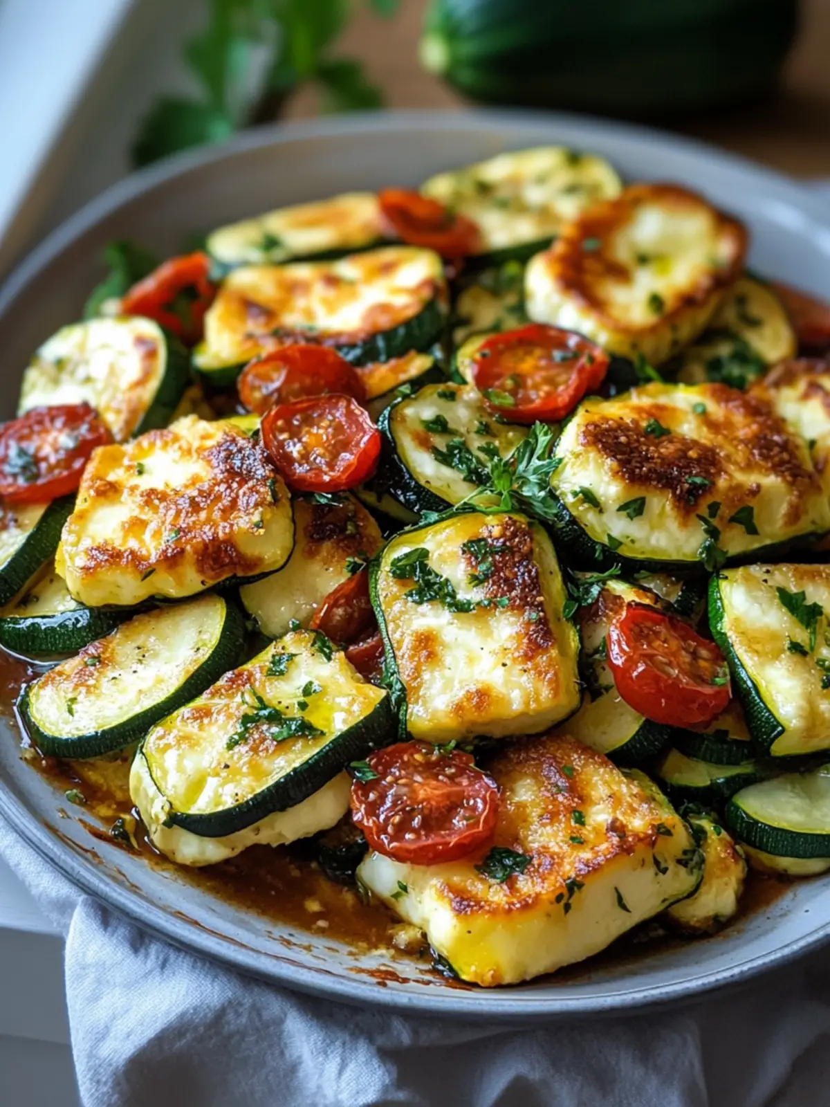 Savory Mediterranean Zucchini and Halloumi Bake You'll Love 4 Savory Mediterranean Zucchini and Halloumi Bake