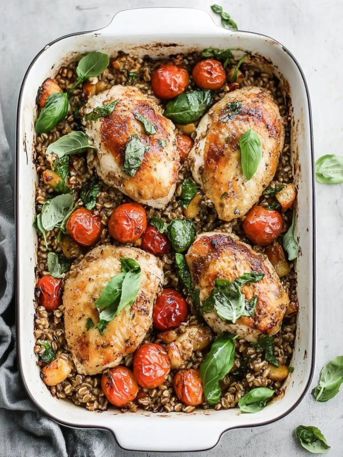 Mediterranean Chicken and Farro Bake: A Summer Flavor Boost 4 Mediterranean Chicken and Farro Bake