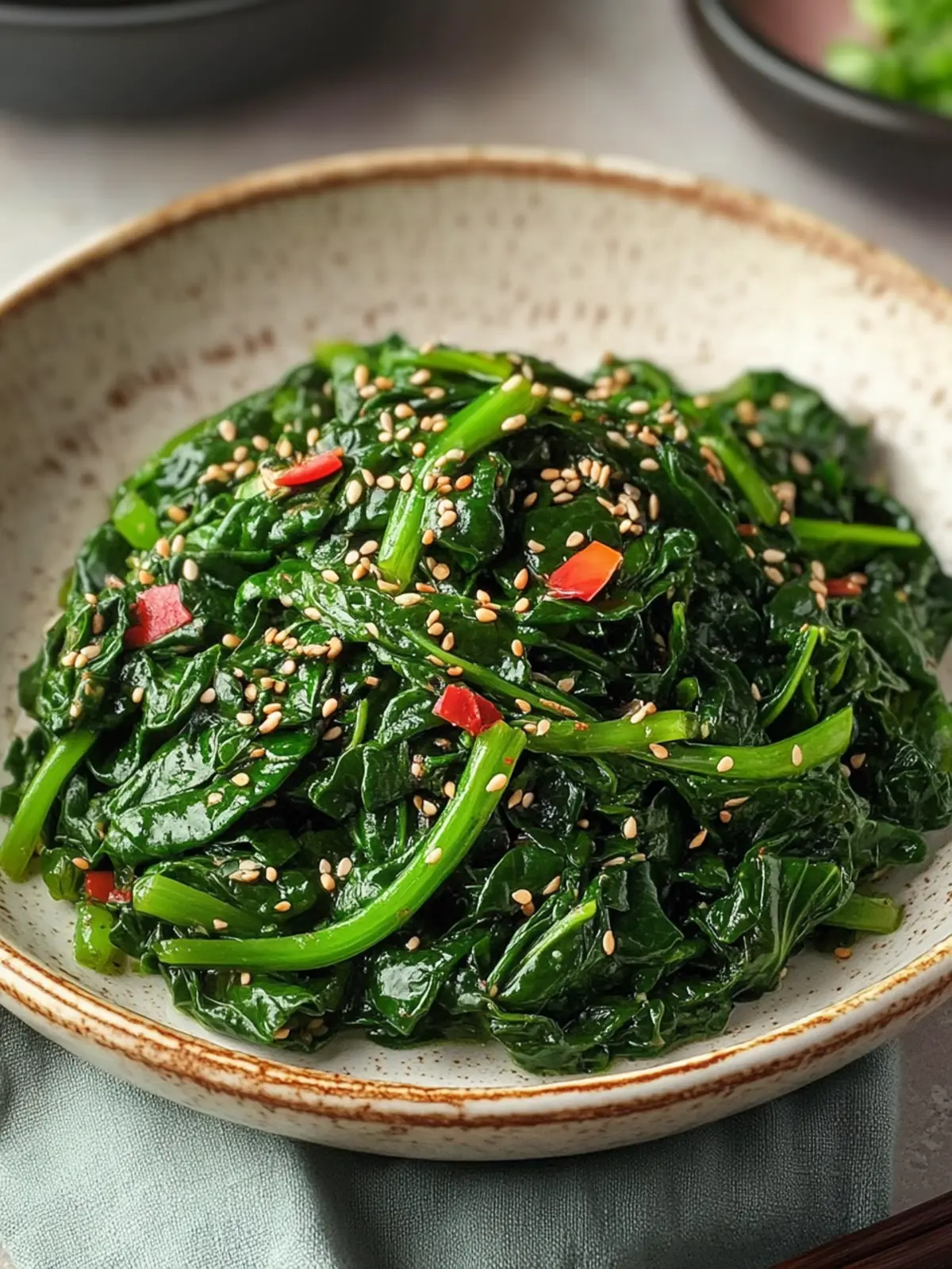 Korean Spinach Side Dish