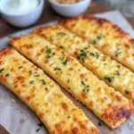 Irresistible Keto Cheesy Garlic Breadsticks in Just 4 Ingredients 7 Keto Cheesy Garlic Breadsticks