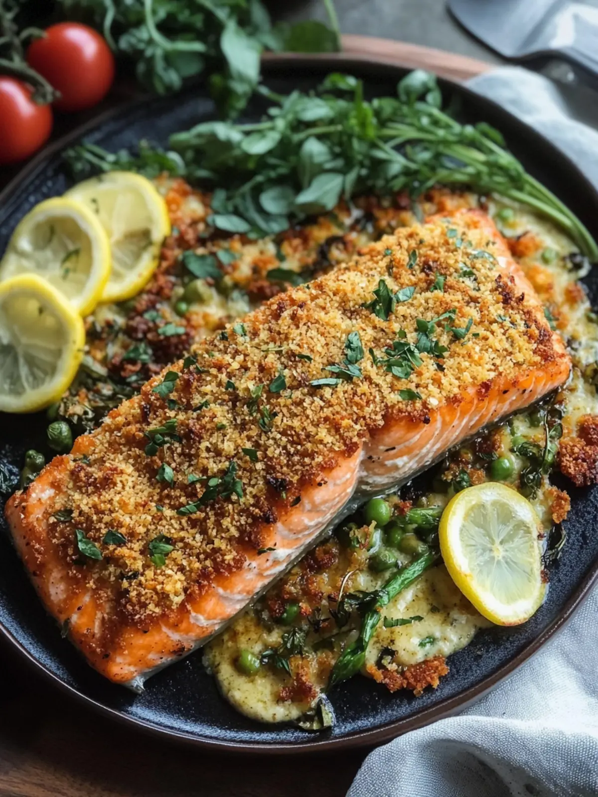 Crispy Herb-Crusted Salmon with Lemon Dill Bliss Quick Recipe 3 Crispy Herb-Crusted Salmon