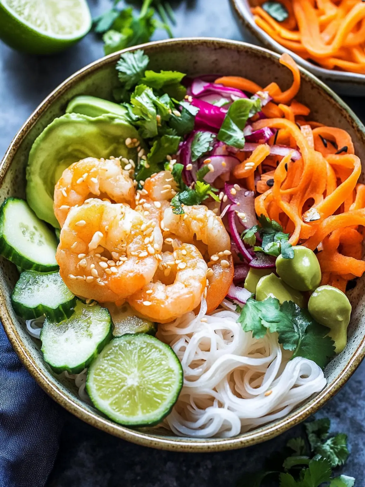 Fresh & Flavorful Spring Roll Bowls with Creamy Peanut Sauce 3 Spring Roll Bowls