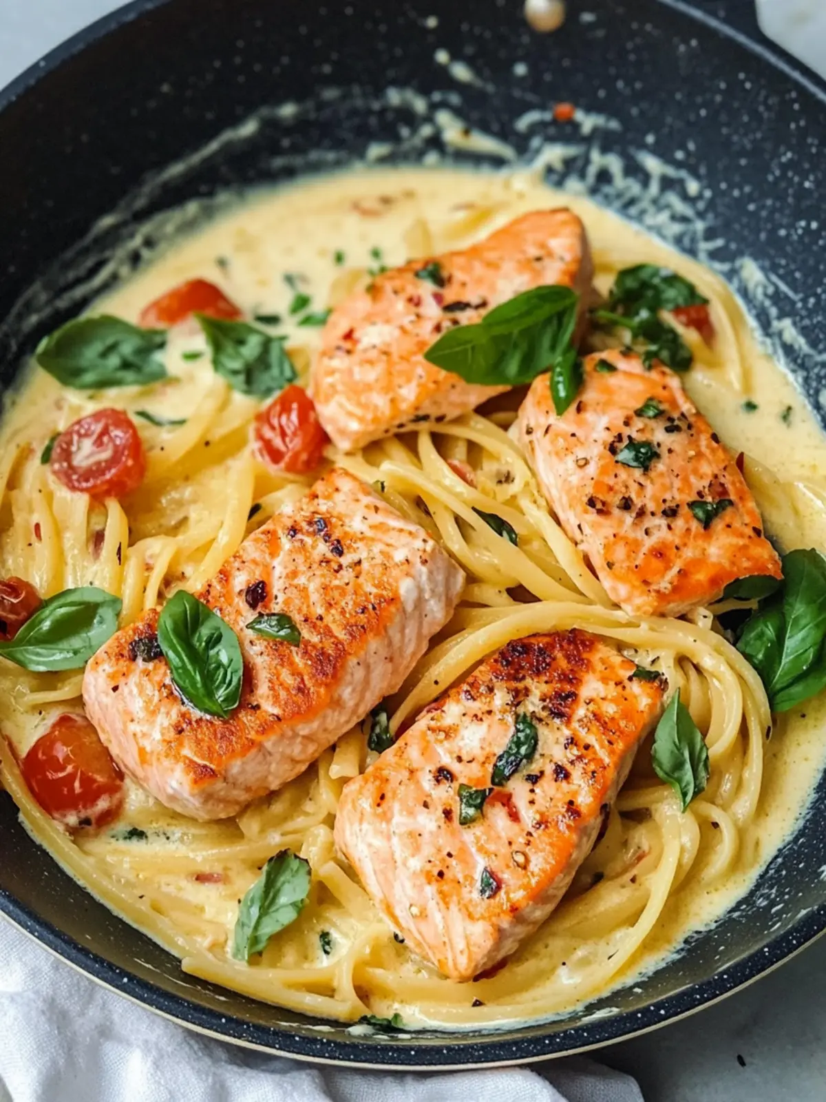 Healthy & Creamy Tuscan Salmon Pasta in Just 30 Minutes 4 Healthy & Creamy Tuscan Salmon Pasta