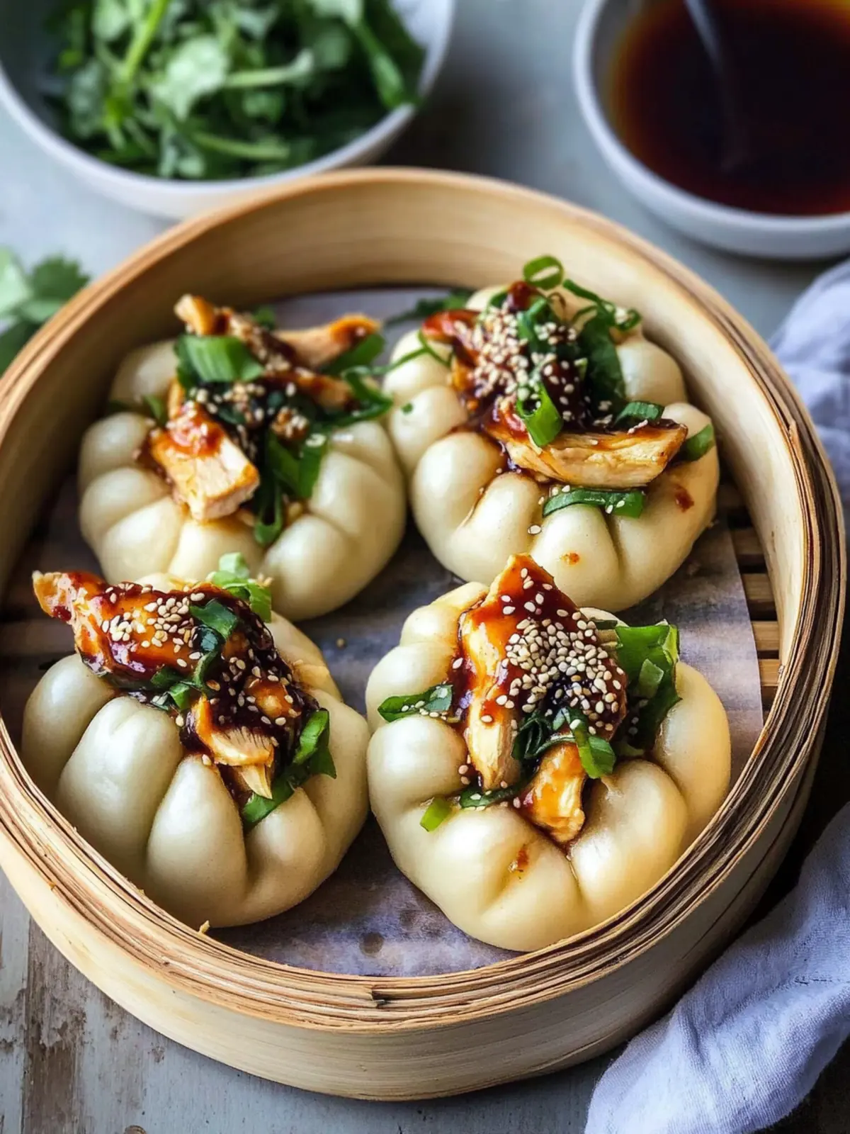 Irresistible Sticky Korean Chicken Steamed Buns Made Easy 5 Sticky Korean Chicken Steamed Buns