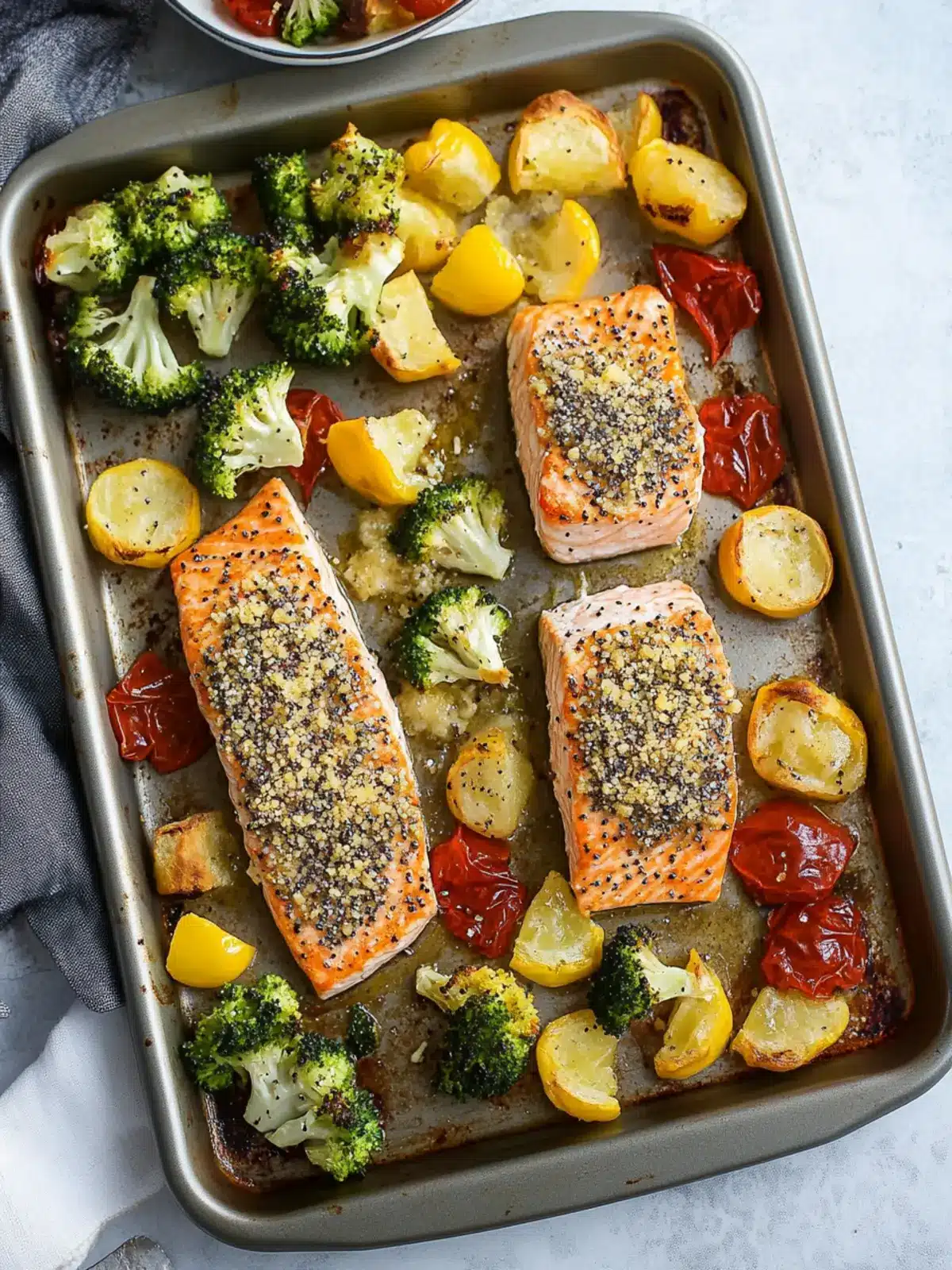 Everything Bagel Sheet Pan Salmon: Quick, Flavorful & Easy! 2 Everything Bagel Sheet Pan Salmon