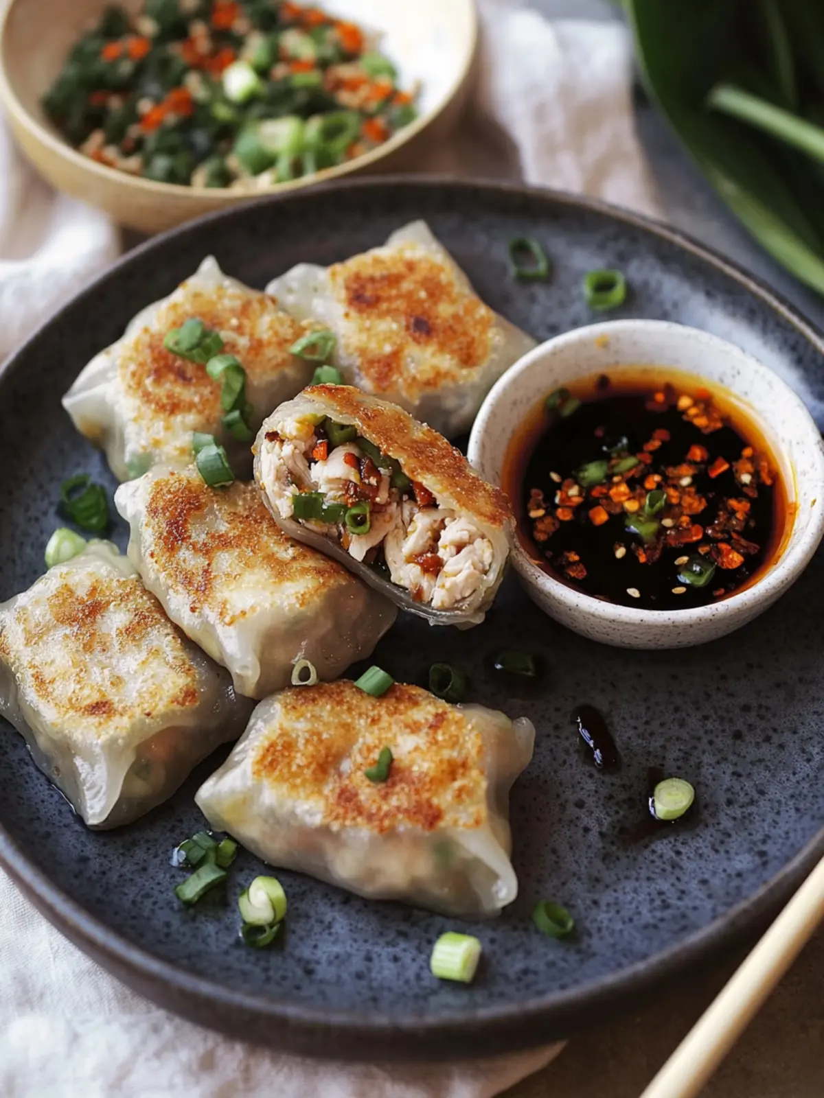Crispy Rice Paper Chicken Dumplings for an Epic Crunch! 4 Crispy Rice Paper Chicken Dumplings