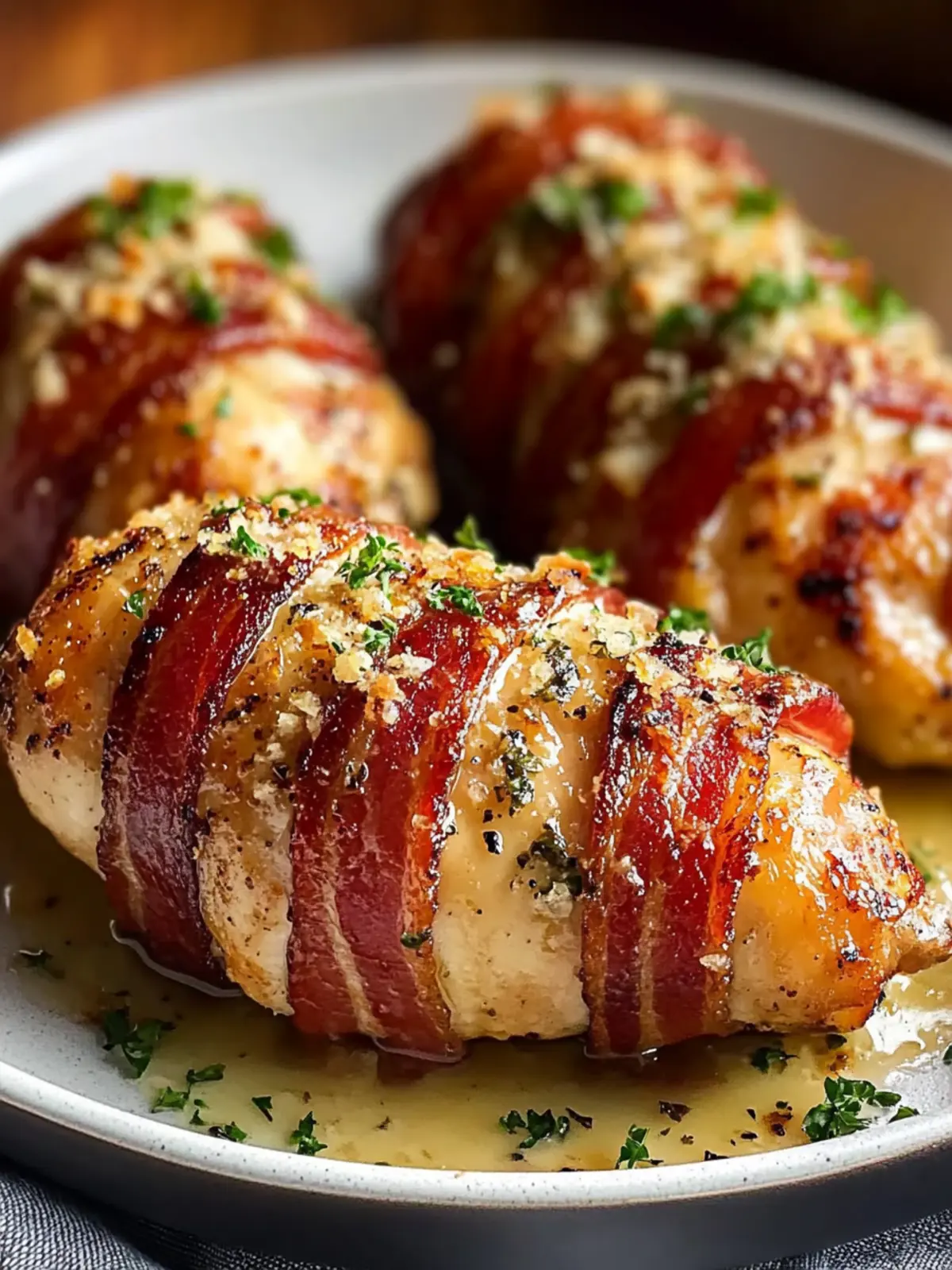 Bacon Wrapped Garlic Parmesan Chicken: Your Next Dinner Hit 2 Bacon Wrapped Garlic Parmesan Chicken