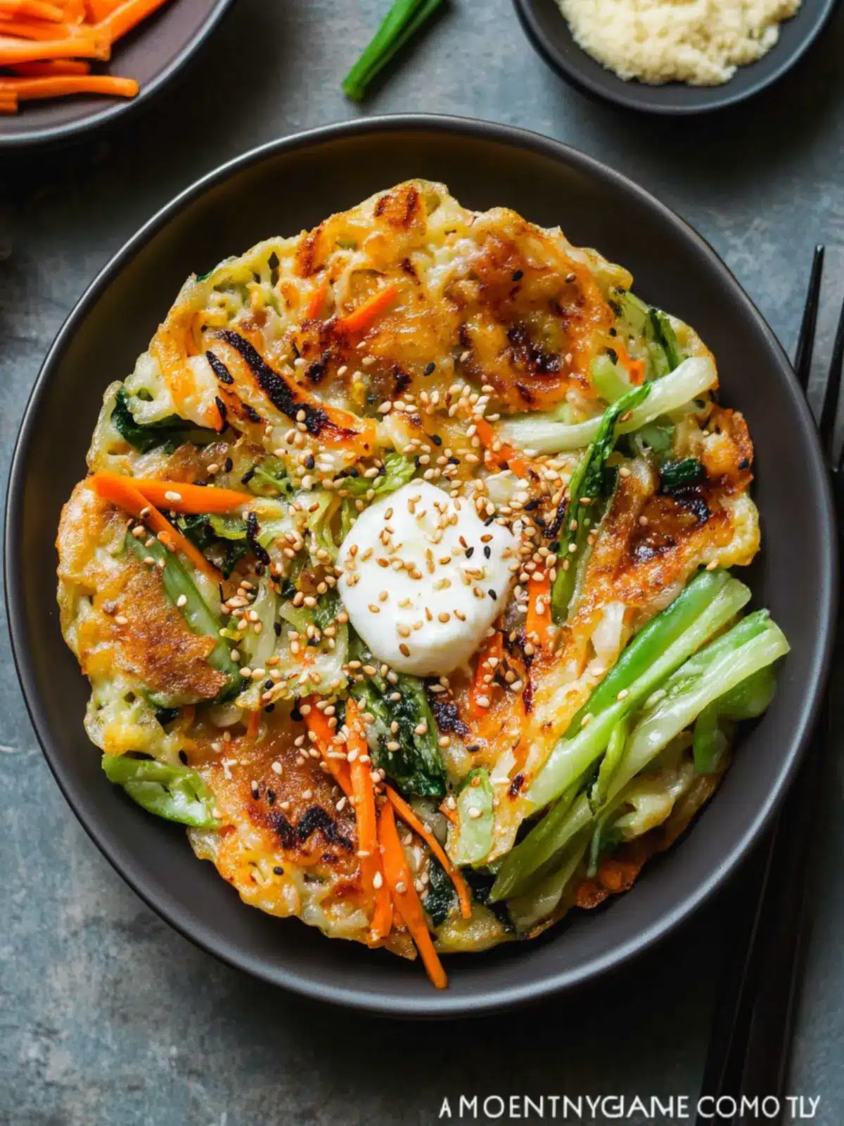 Crispy Vegan Yachaejeon: Your New Favorite Pancake Delight 2 Vegan Yachaejeon