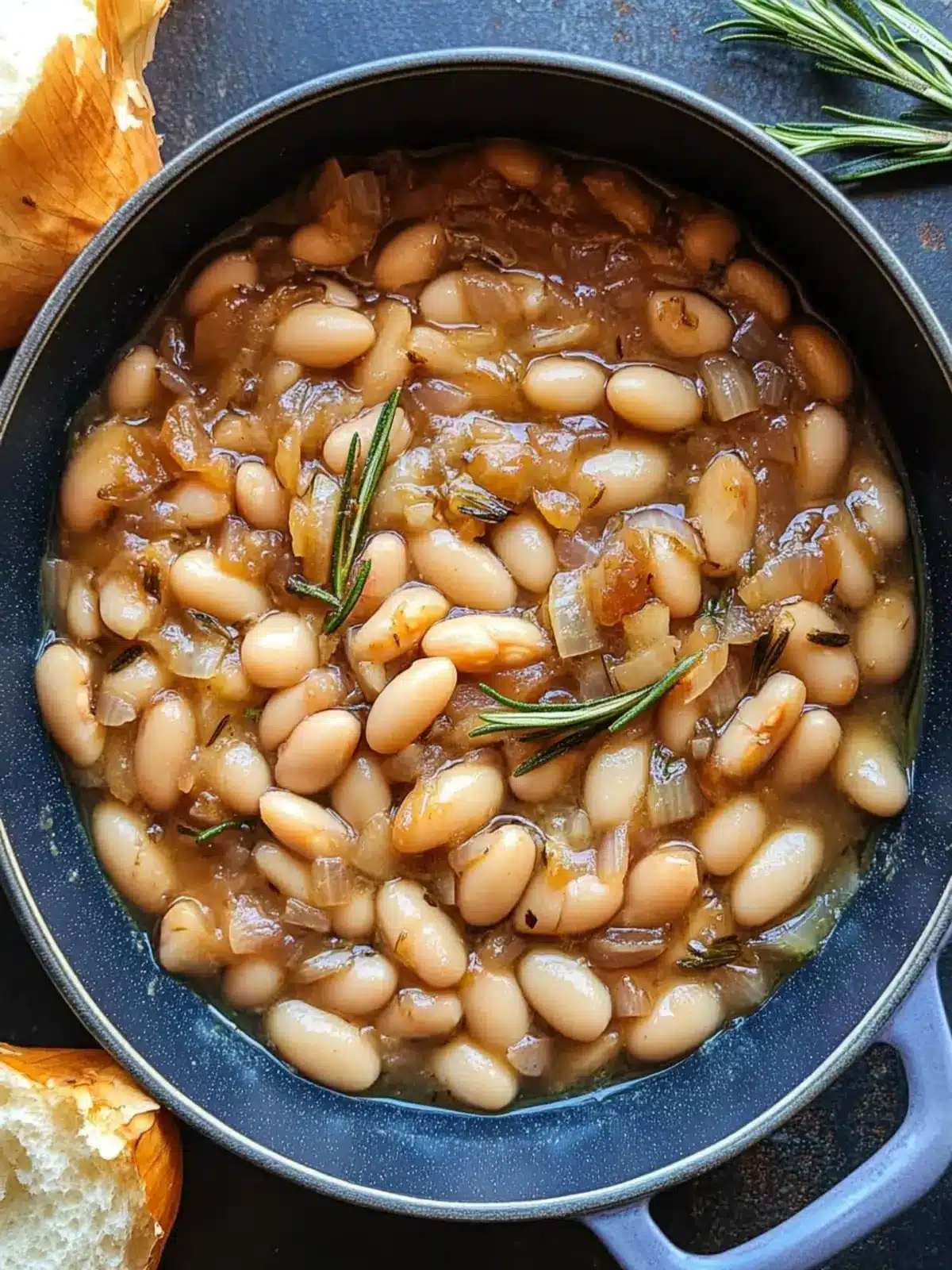 Caramelized Onion White Beans with Rosemary and Balsamic Bliss 5 Caramelized Onion White Beans with Rosemary and Balsamic