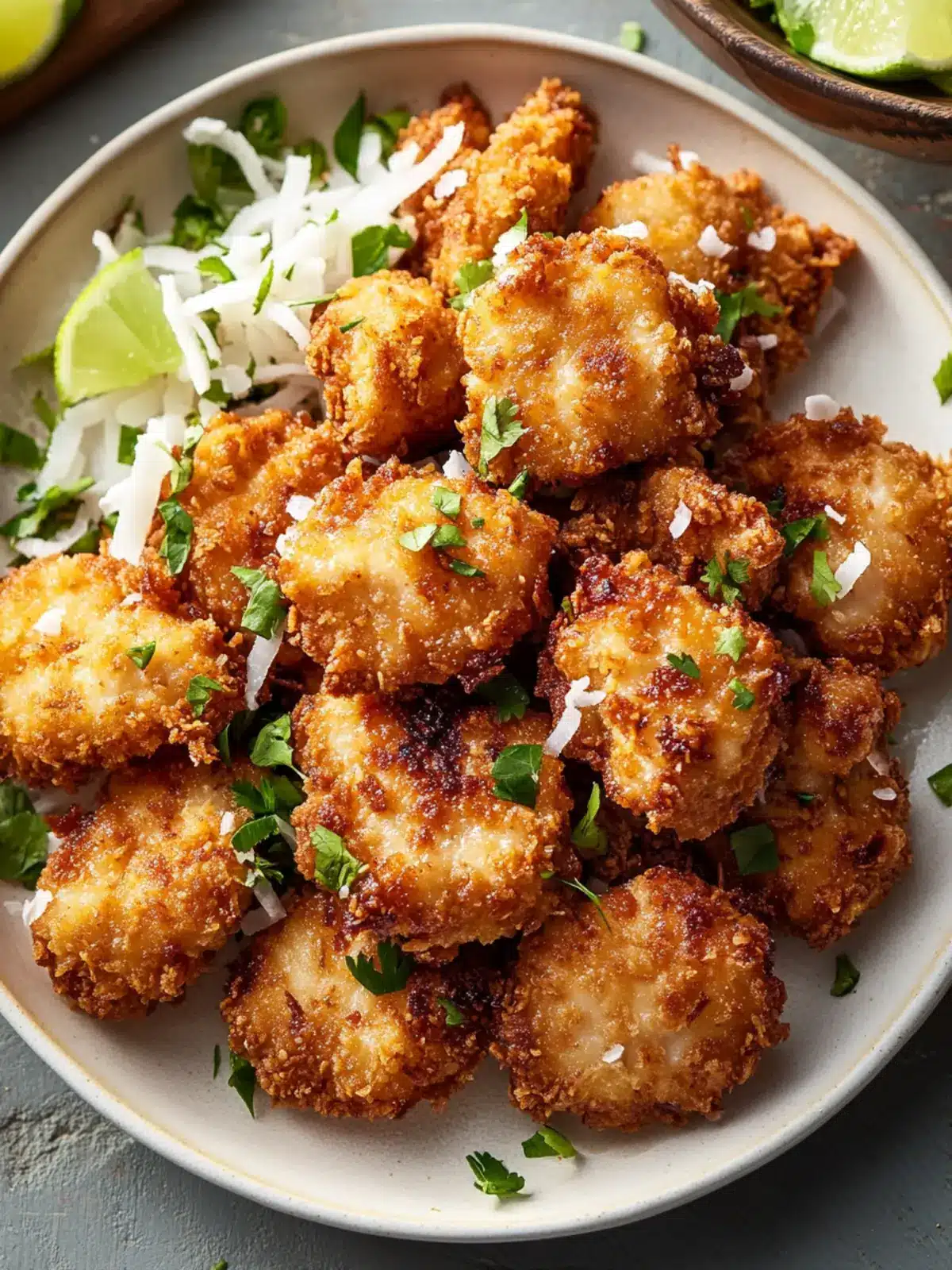 Irresistibly Crunchy Coconut Chicken with Zesty Cabbage Salad 2 Crunchy Coconut Chicken