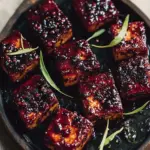 Irresistible Blackberry Glazed Tofu with Black Pepper & Chili 7 Blackberry Glazed Tofu with Black Pepper & Chili