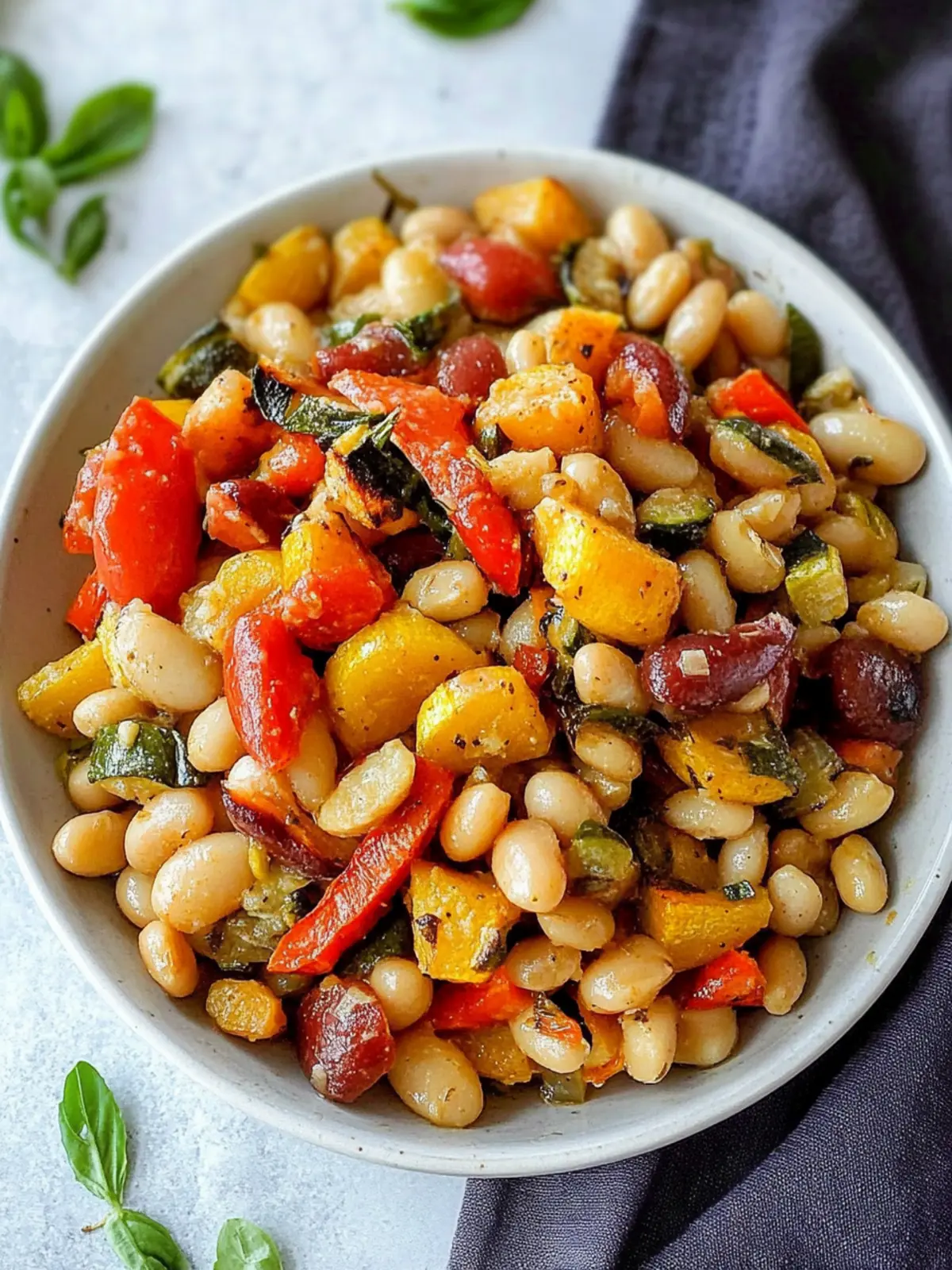 Greek Style Roasted White Beans with Vibrant Veggies Delight 4 Greek Style Roasted White Beans with Vegetables