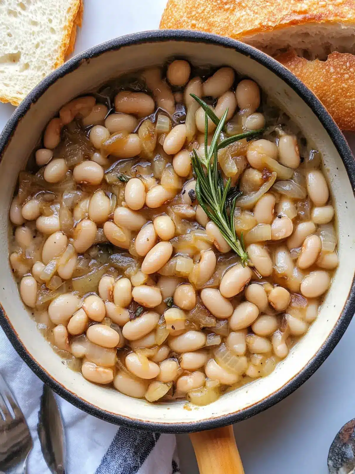 Caramelized Onion White Beans with Rosemary and Balsamic Bliss 2 Caramelized Onion White Beans with Rosemary and Balsamic