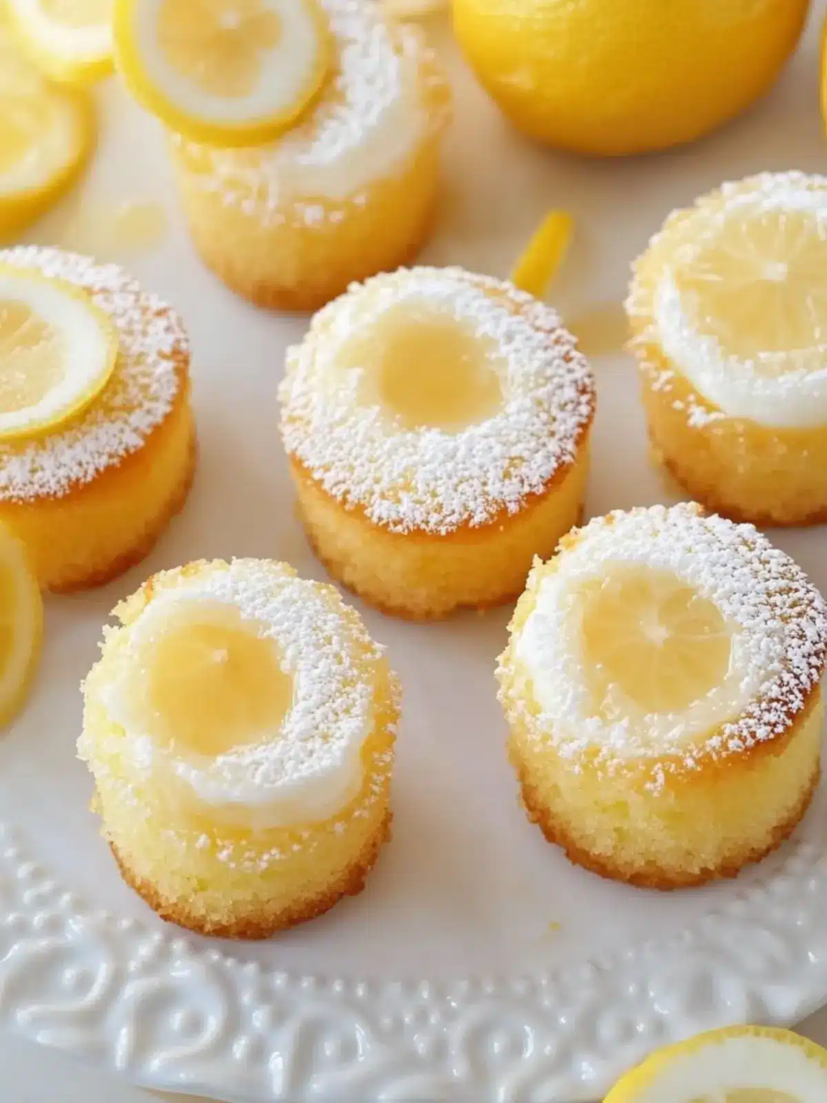 Mini Lemon Drop Cakes