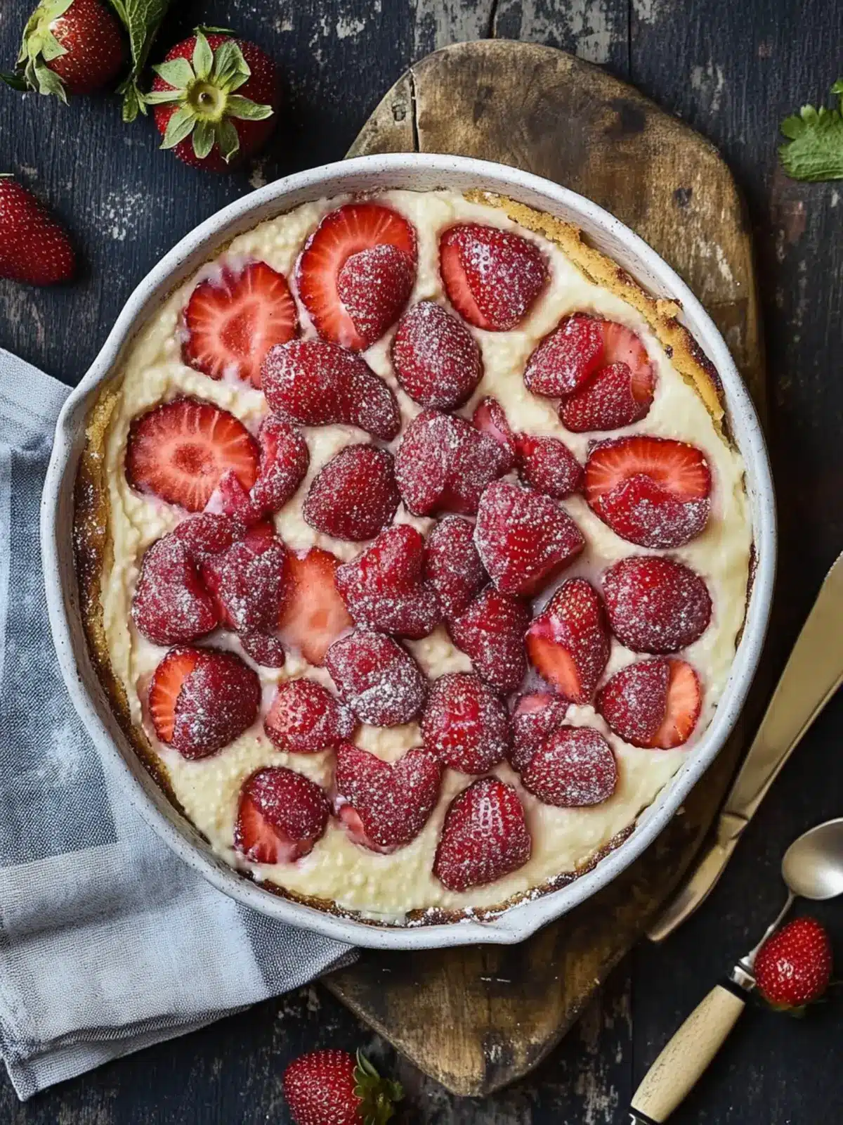 Delightful Strawberry Flaugnarde: Easy French Dessert Magic 3 Strawberry Flaugnarde