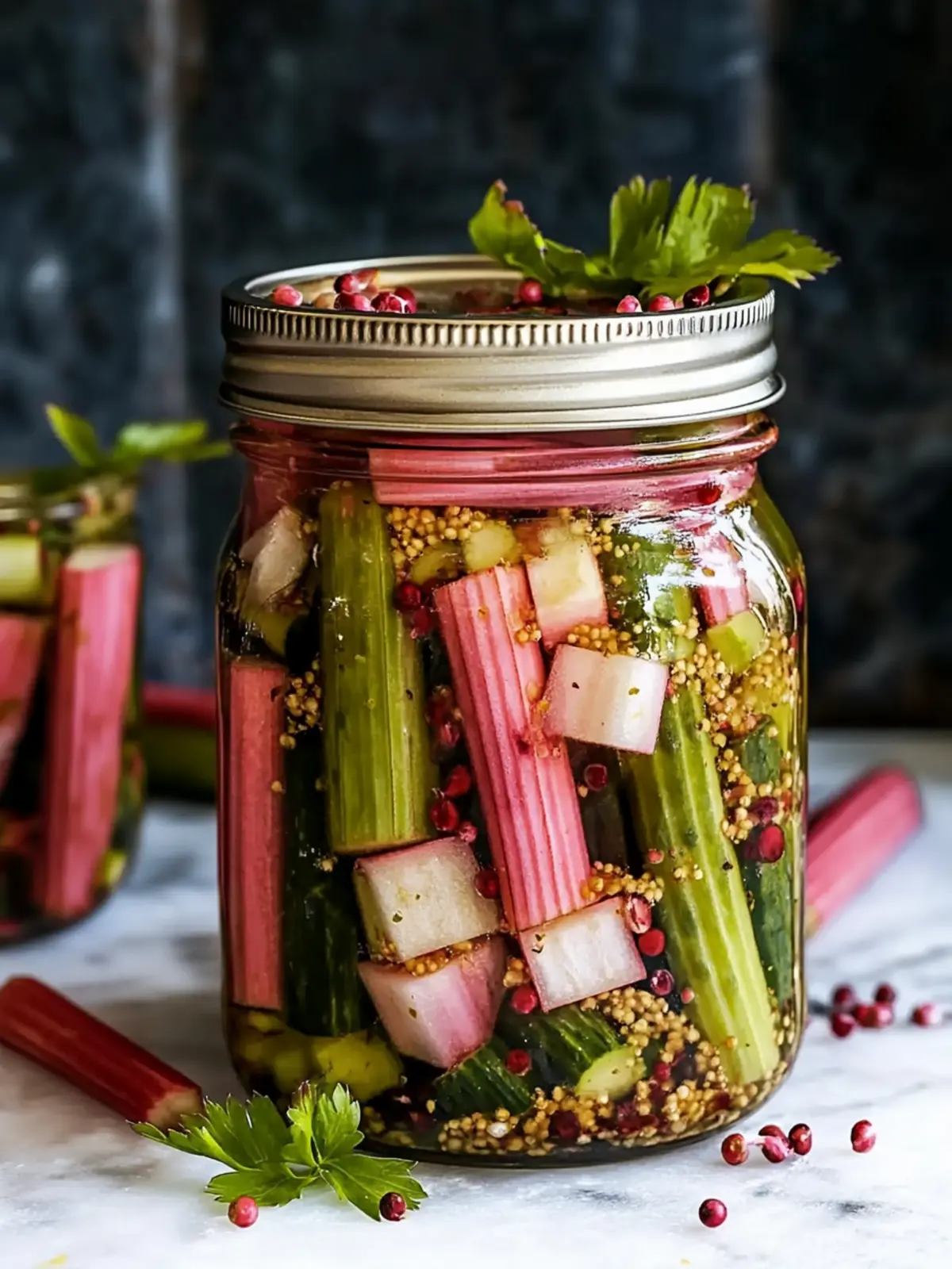 Sweet & Tangy Rhubarb Pickles: A Quick Homemade Treat 3 Sweet & Tangy Rhubarb Pickles