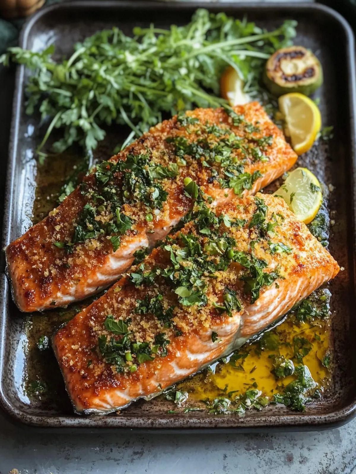 Crispy Herb-Crusted Salmon with Lemon Dill Bliss Quick Recipe 4 Crispy Herb-Crusted Salmon