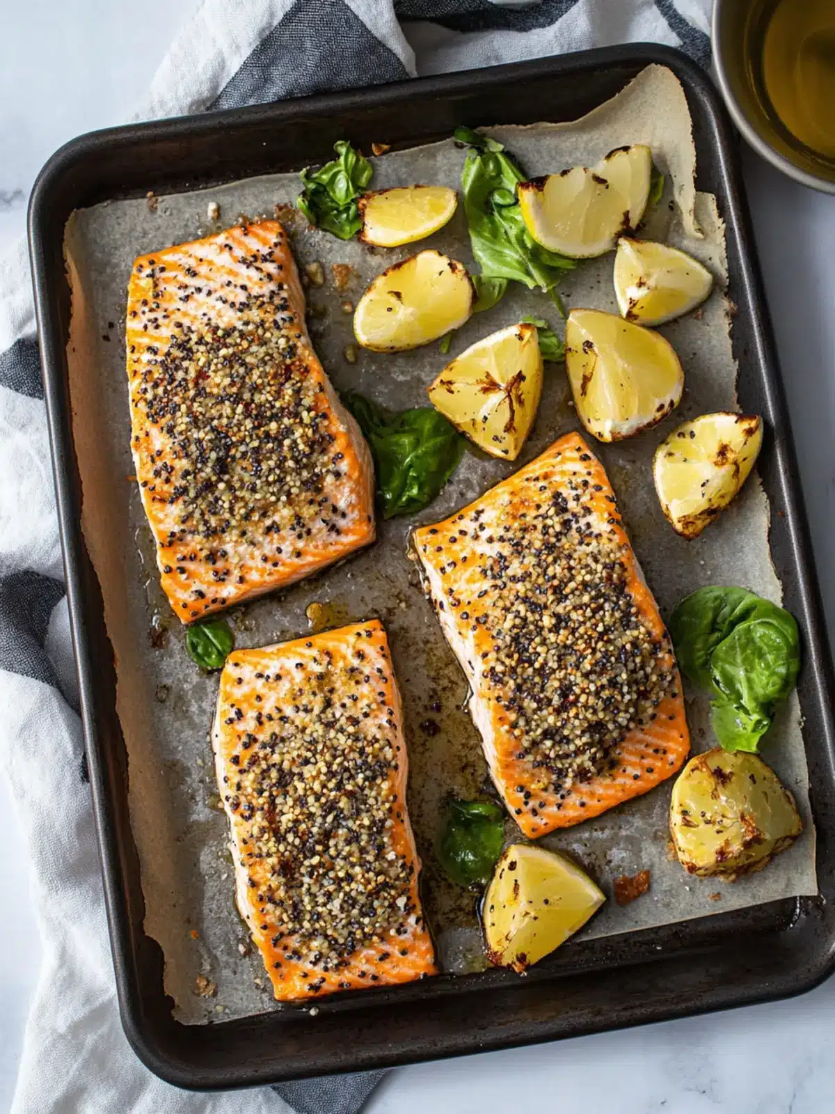 Everything Bagel Sheet Pan Salmon: Quick, Flavorful & Easy! 4 Everything Bagel Sheet Pan Salmon
