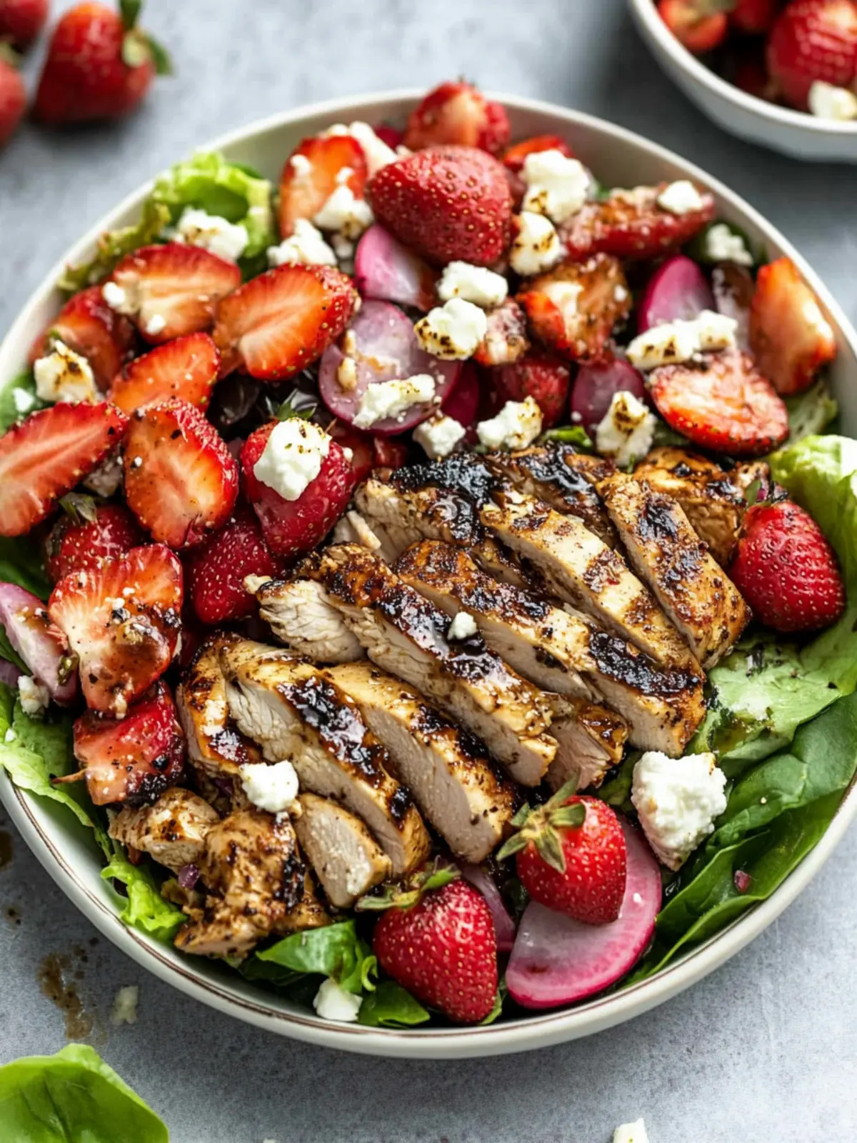Balsamic Grilled Chicken Salad with Strawberries and Goat Cheese Bliss 3 Balsamic Grilled Chicken Salad with Strawberries and Goat Cheese