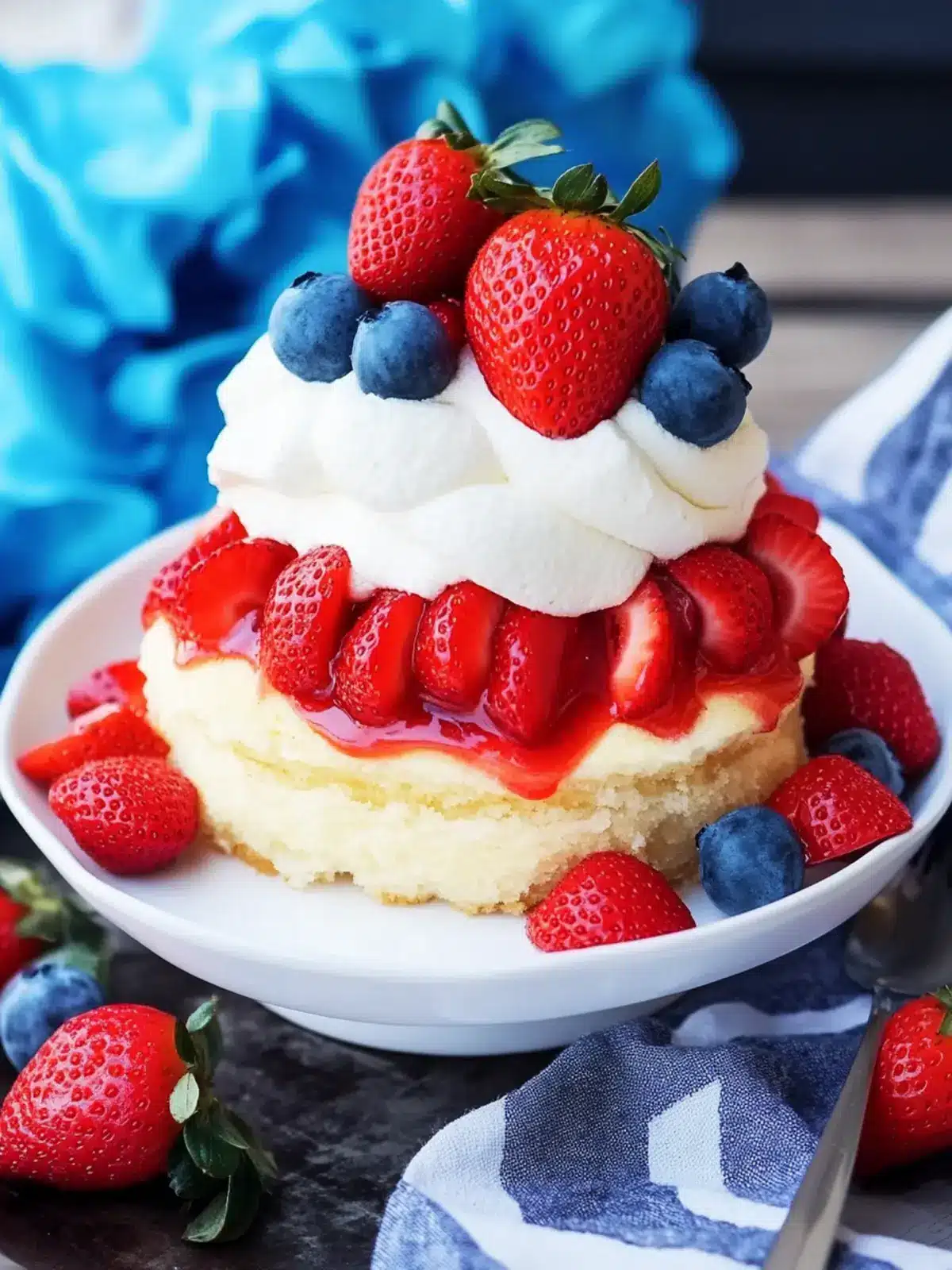 Red White and Blue Strawberry Shortcake for Your Summer Bash 5 Red White and Blue Strawberry Shortcake