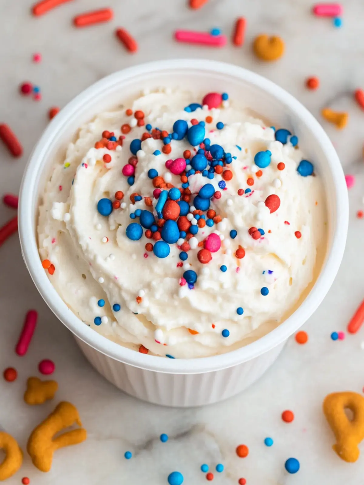 Celebrate with Red, White and Blue Funfetti Dip Delight 2 Red, White and Blue Funfetti Dip