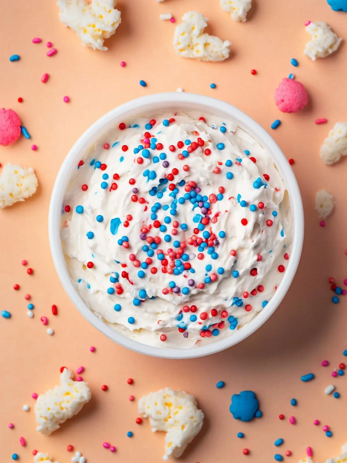 Celebrate with Red, White and Blue Funfetti Dip Delight 3 Red, White and Blue Funfetti Dip